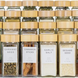 Glass spice jars