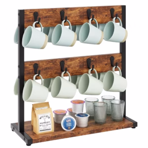 Wooden mug holder