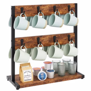 Wooden mug holder
